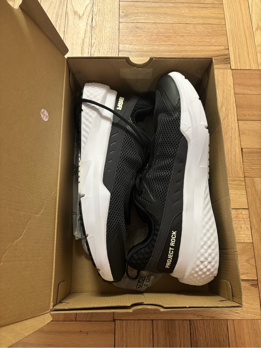 Under Armour UA Project Rock BSR 5 Black Training Shoes 3028296-002 Men's